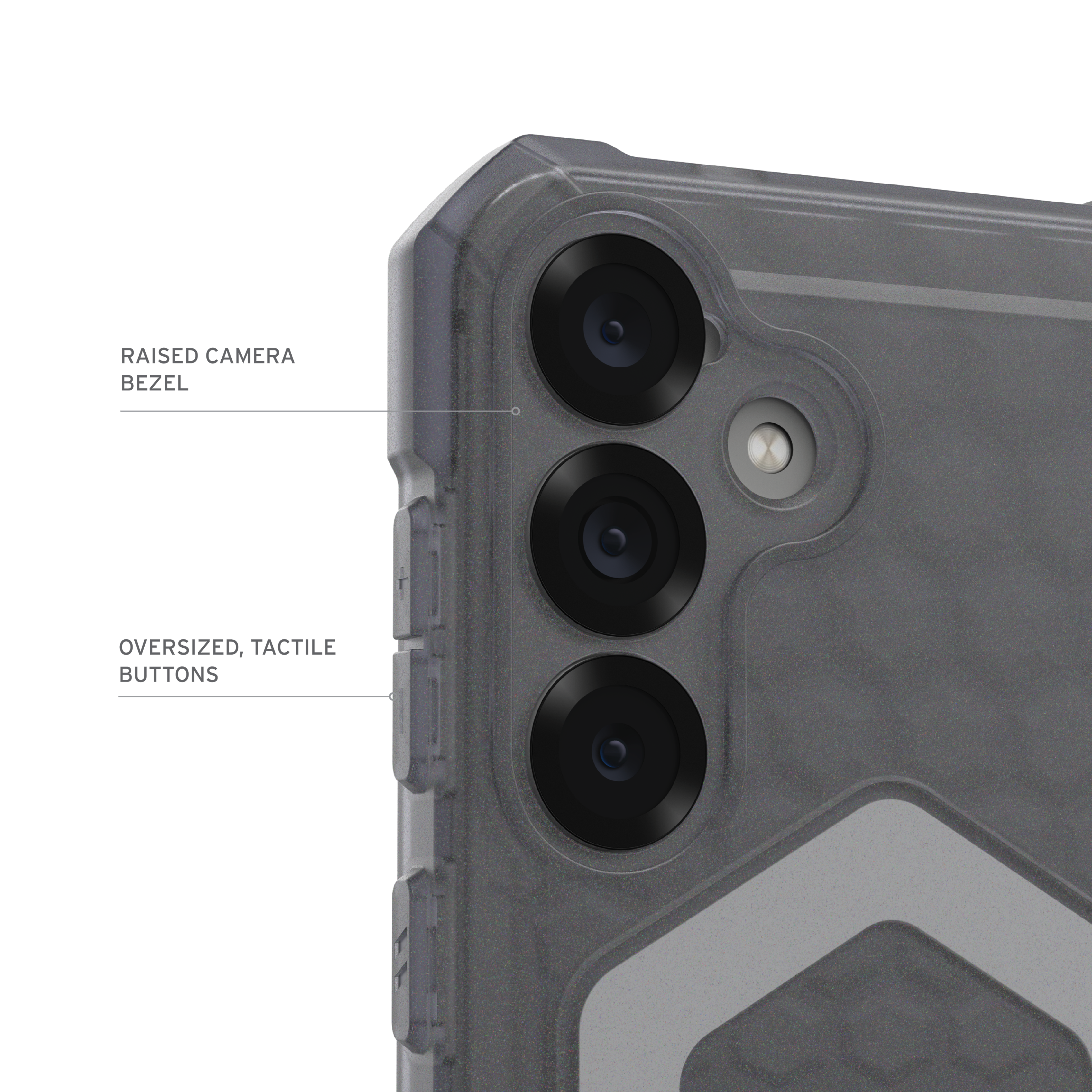 Left. UAG - Essential Armor w/Magnet for Galaxy S25+ - Translucent Ash.