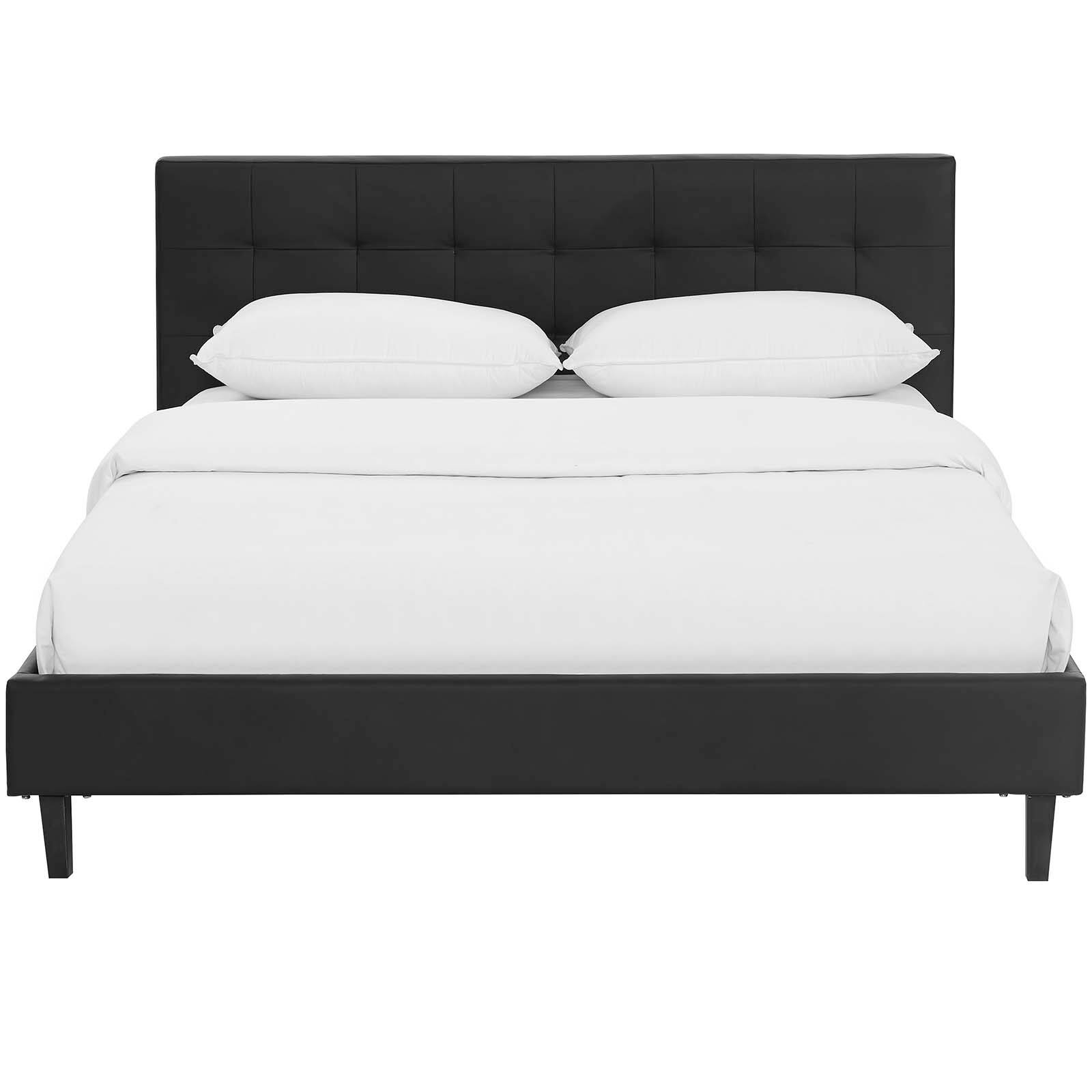 Alt View 1. Modway - Mia Vinyl Twin Bed - White.
