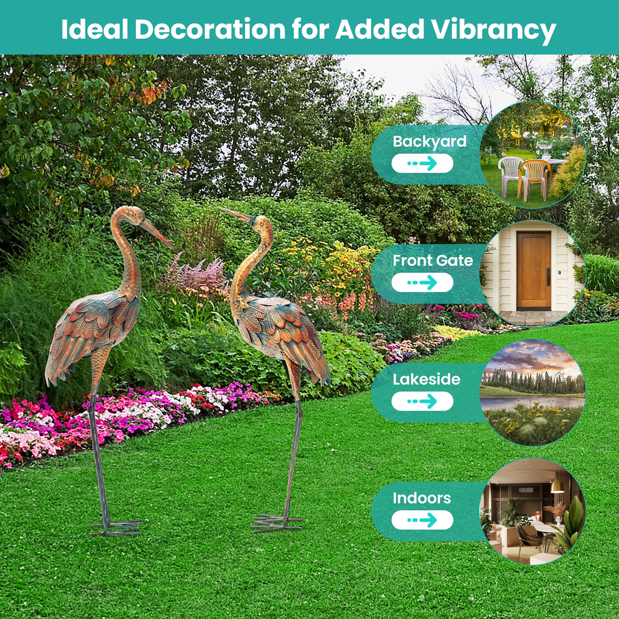 Ideal Decoration for Added Vibrancy: Backyard, Front Gate, Lakeside, Indoors