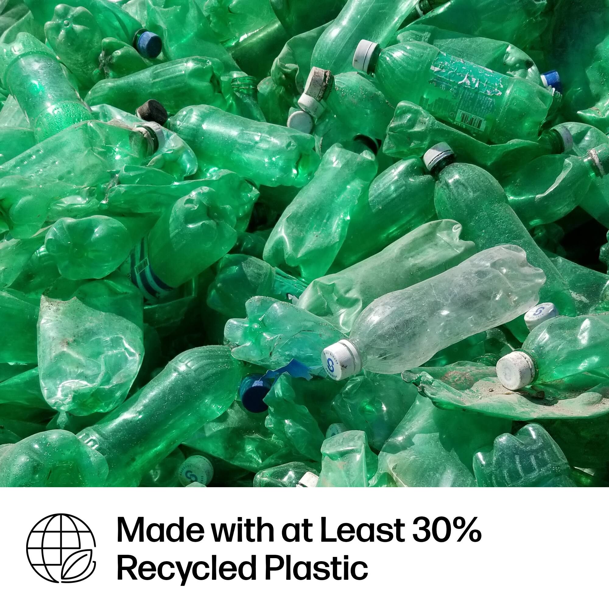 Made with at Least 30% Recycled Plastic