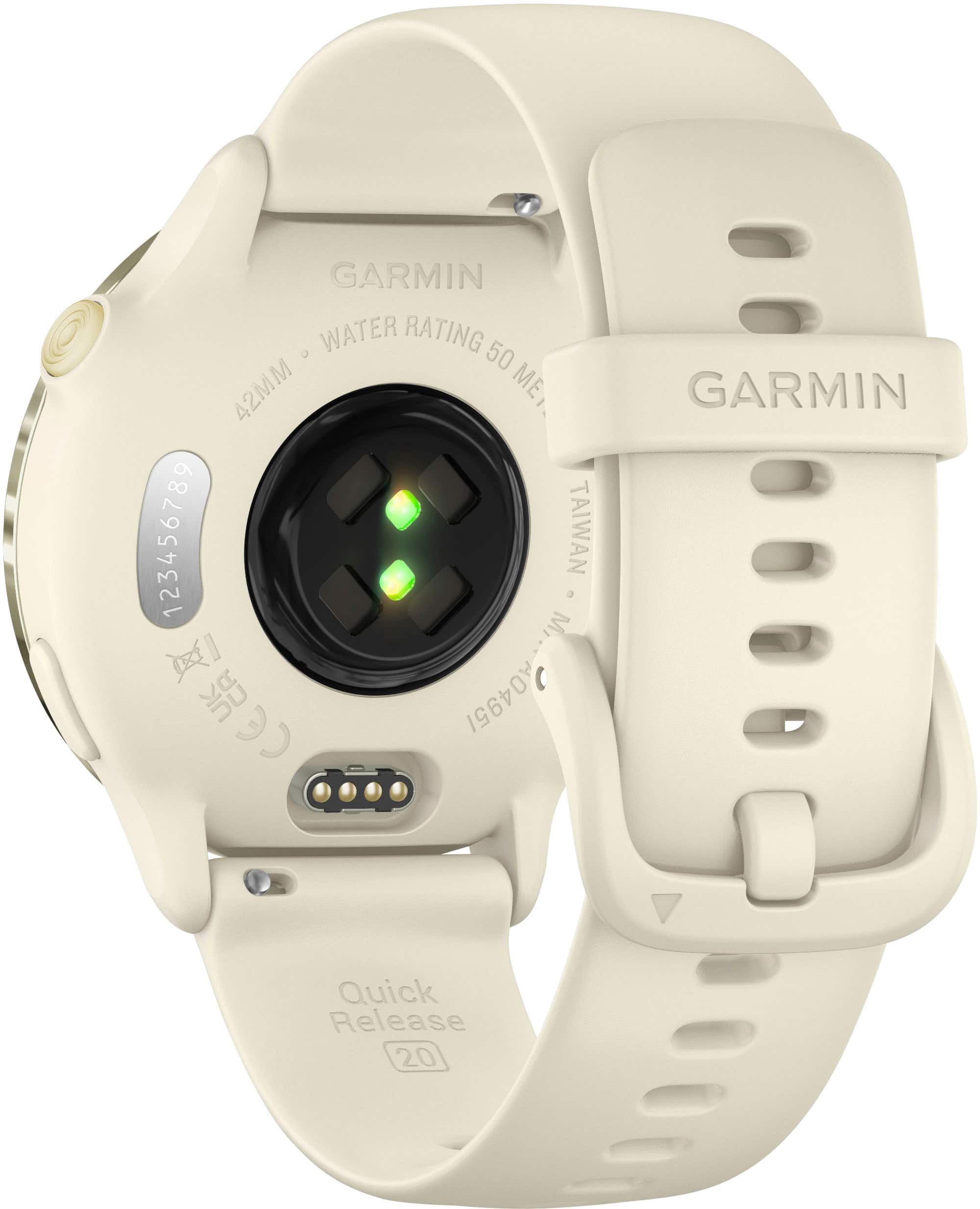 GARMIN WATER RATING 50 42MM ME 123456789 TAIWAN 3 M, CE A04951 GARMIN Quick Release 20