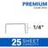 PREMIUM
Grade Wire
1/4"
25 SHEET CAPACITY