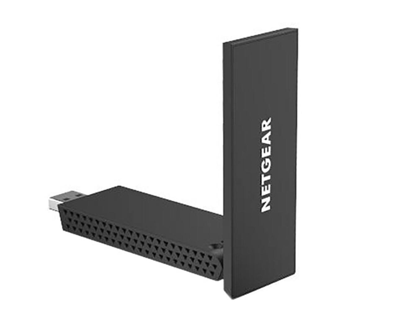 Alt View 2. NETGEAR - A8000-100PAR Nighthawk AXE3000 Tri-Band WiFi 6 or 6E USB 3.0 Adapter, Up to 3Gbps - Refurbished Excellent - Black.