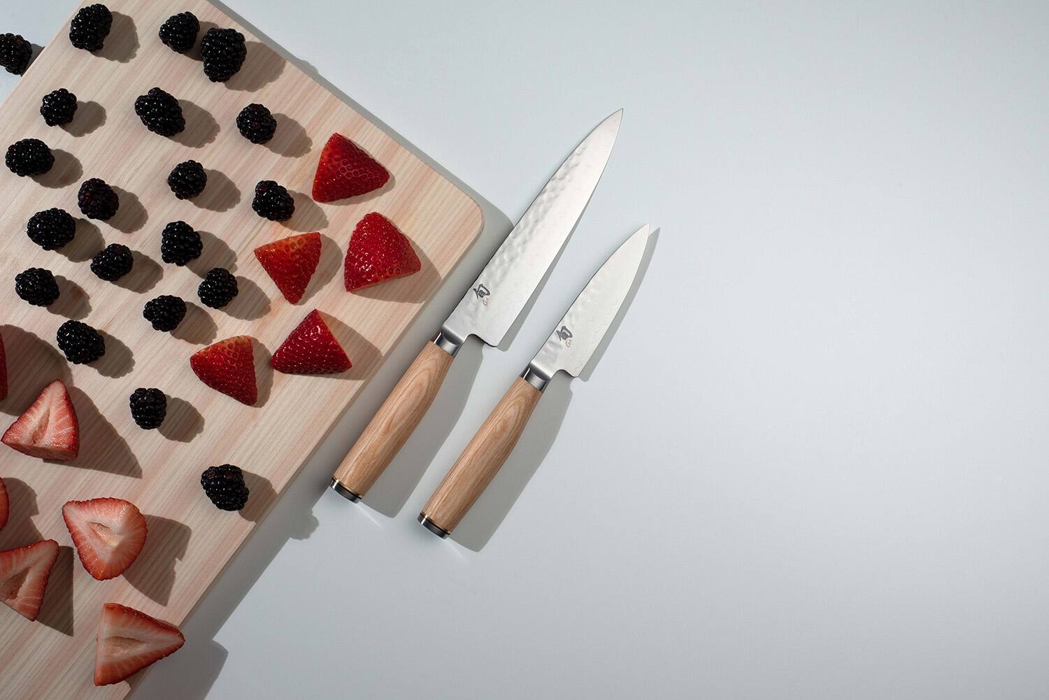 Alt View 2. Shun - Premier Blonde 6.5 Inch Utility Knife - Silver.