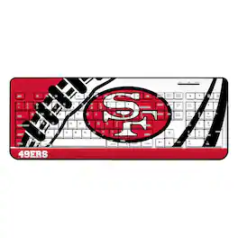 Keyscaper - San Francisco 49ers Passtime Design Wireless Keyboard - Multicolor