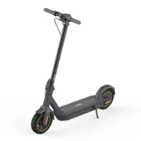 Segway - Max G30P Electric Kick Scooter, Foldable Electric Scooter w/40.4 mi Max Operating Range & 18.6 mph Max Speed - Black - Front_Zoom