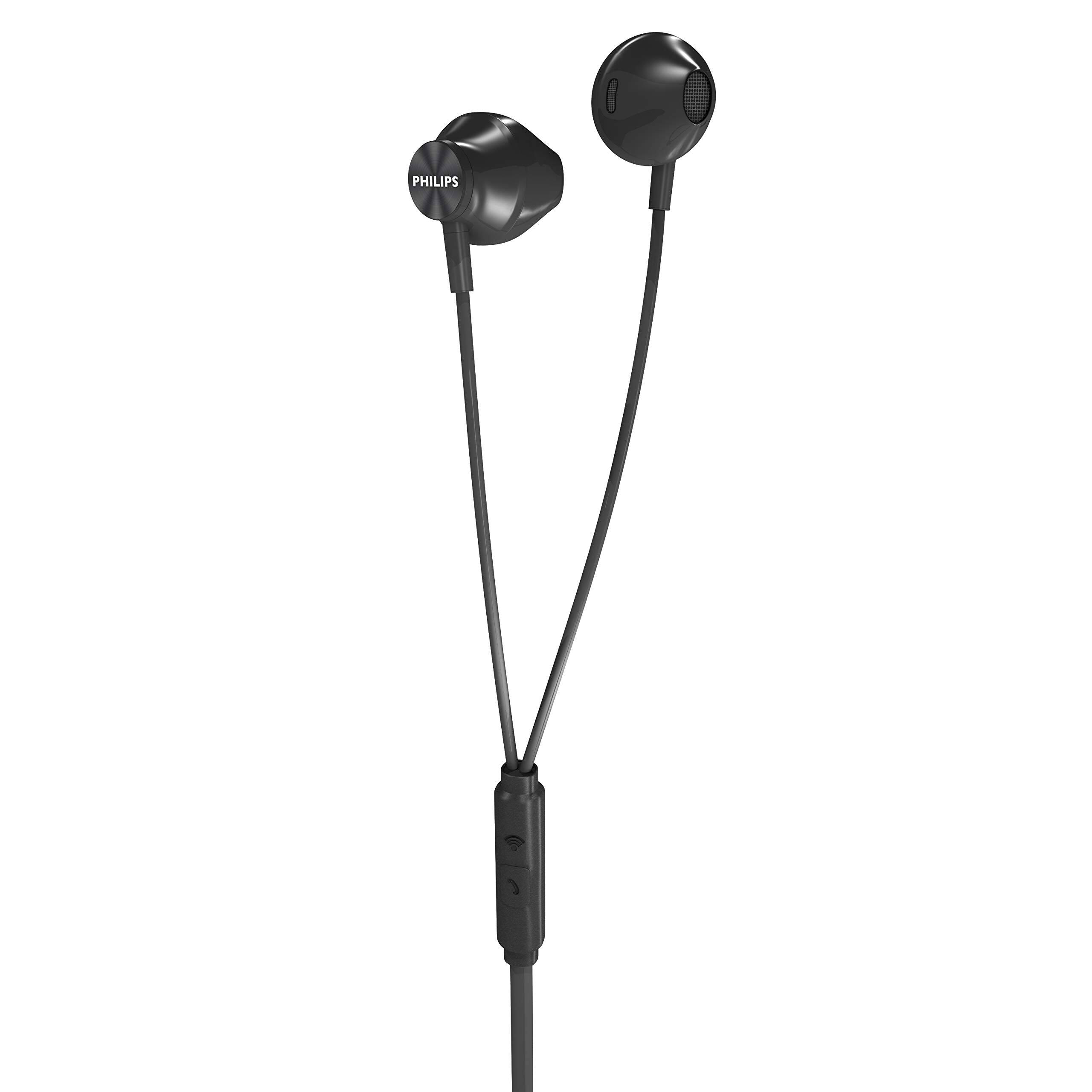 Alt View 1. Philips - Wired In Ear Earbuds With 14.2mm Drivers, Bass Clear Sound, Ergonomic Comfort Fit - Black.