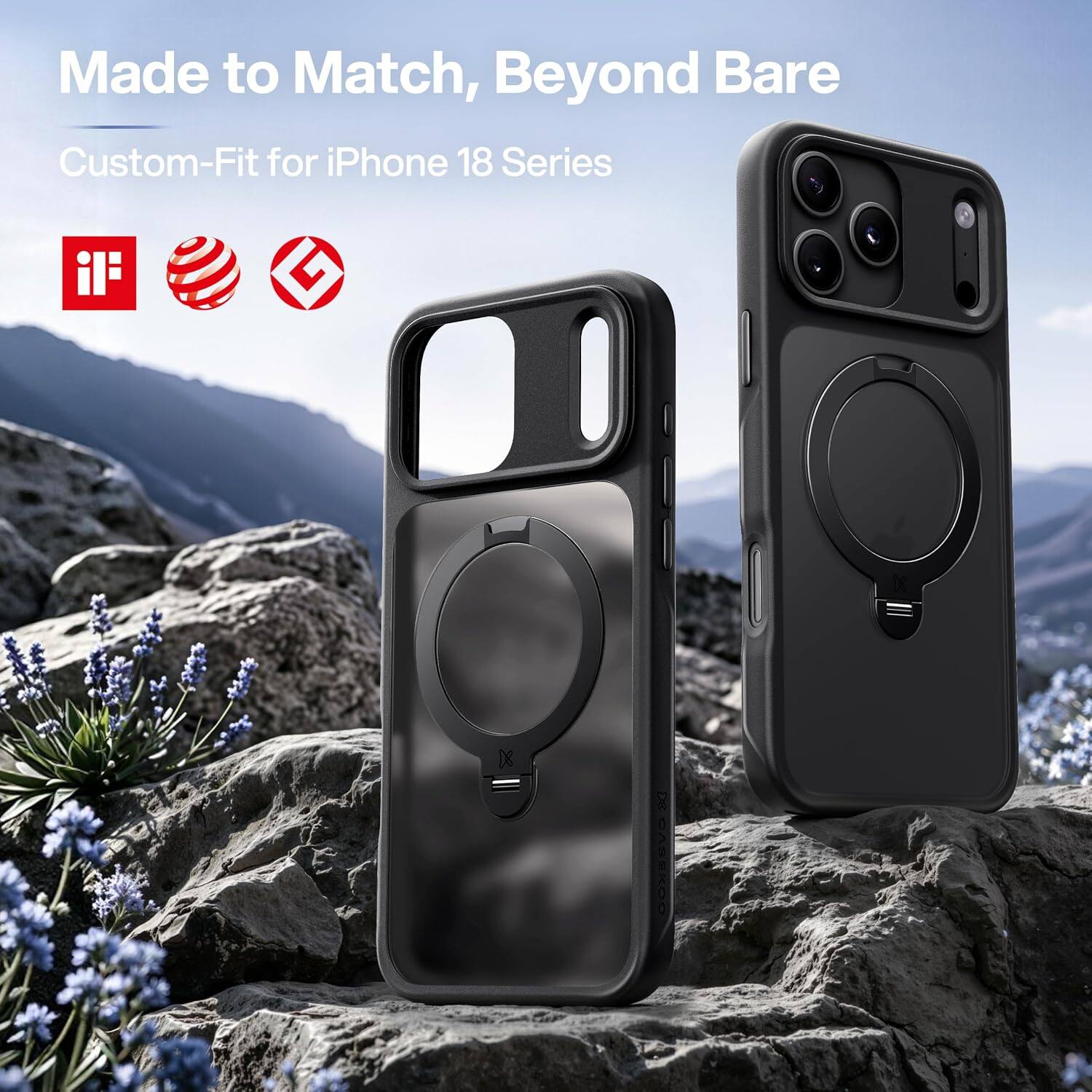 Made to Match, Beyond Bare  
Custom-Fit for iPhone 18 Series