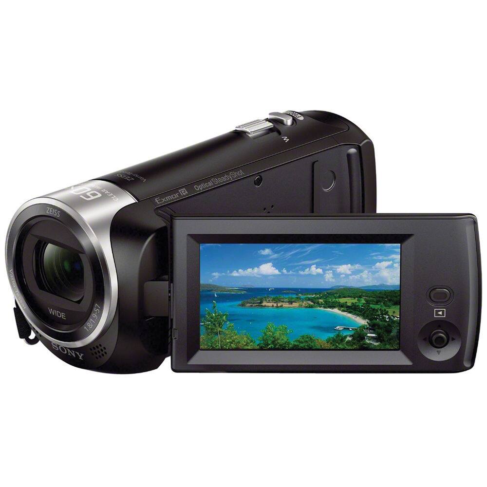 Sony HDR CX405 HD Handycam Bundle + 64GB Card + Battery + Charger