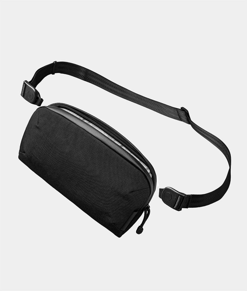ALPAKA - Flight Pouch Pro 0.7L Men's Carry-All & Organizer Clutches;Crossbody Bag for Men with RFID Blocking, Passport Holder - Black | Axoflux 400D Ripstop Nylon