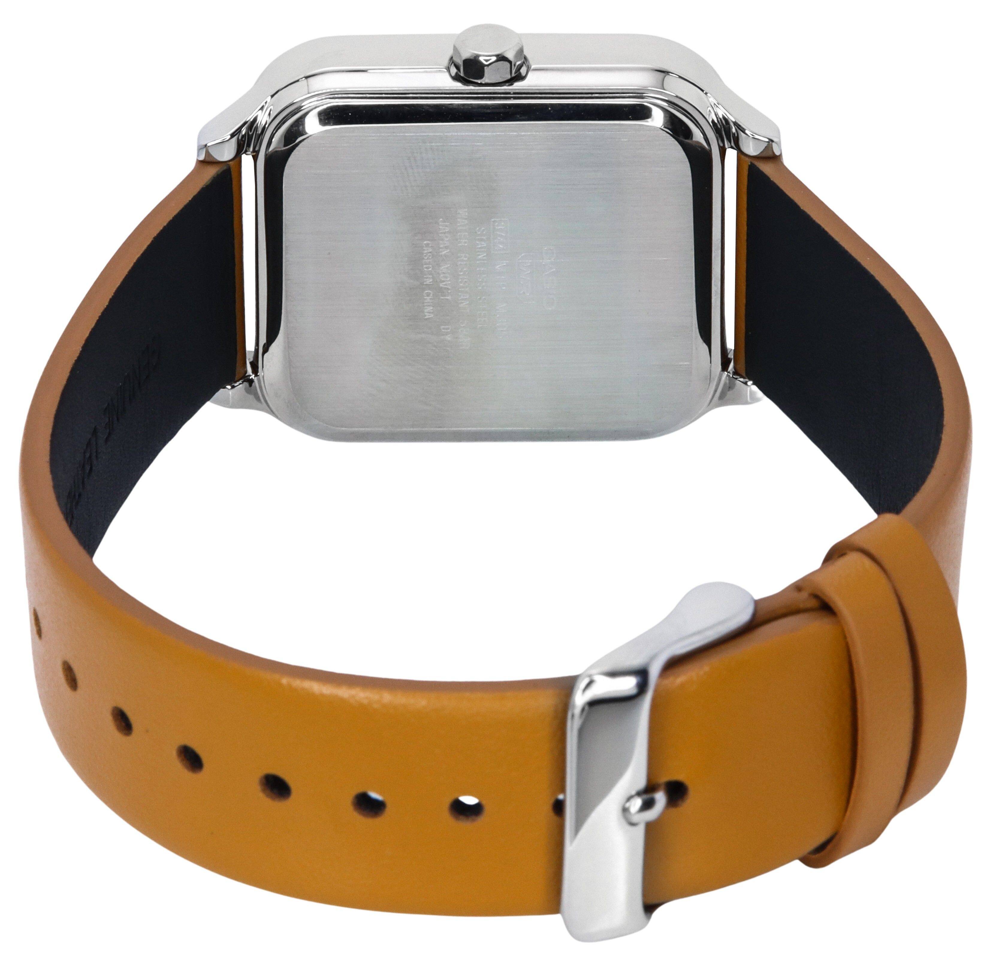 Casio Standard Analog Moon Phase Quartz MTP M305L 1A Men's Watch