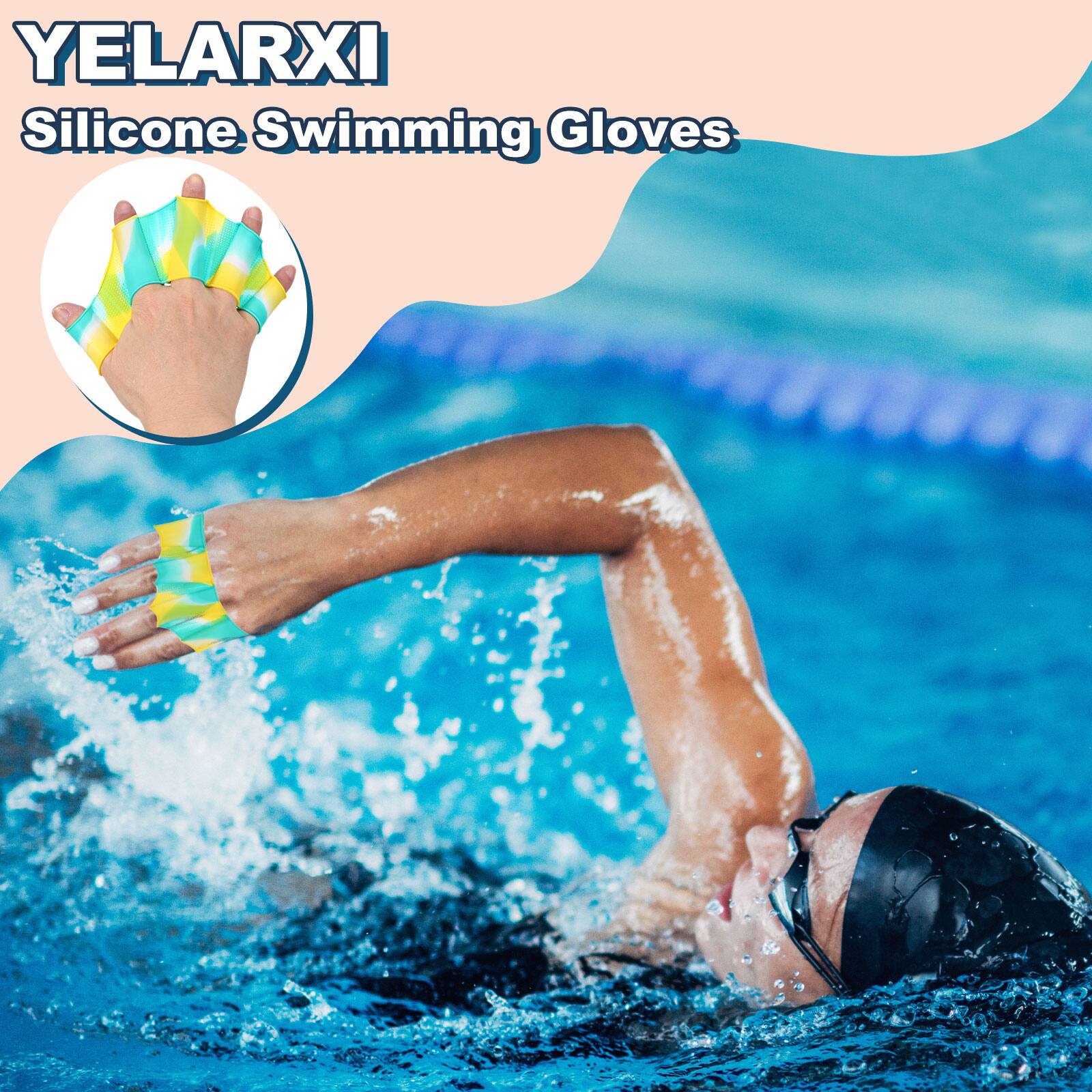 YELARXI Silicone Swimming Gloves