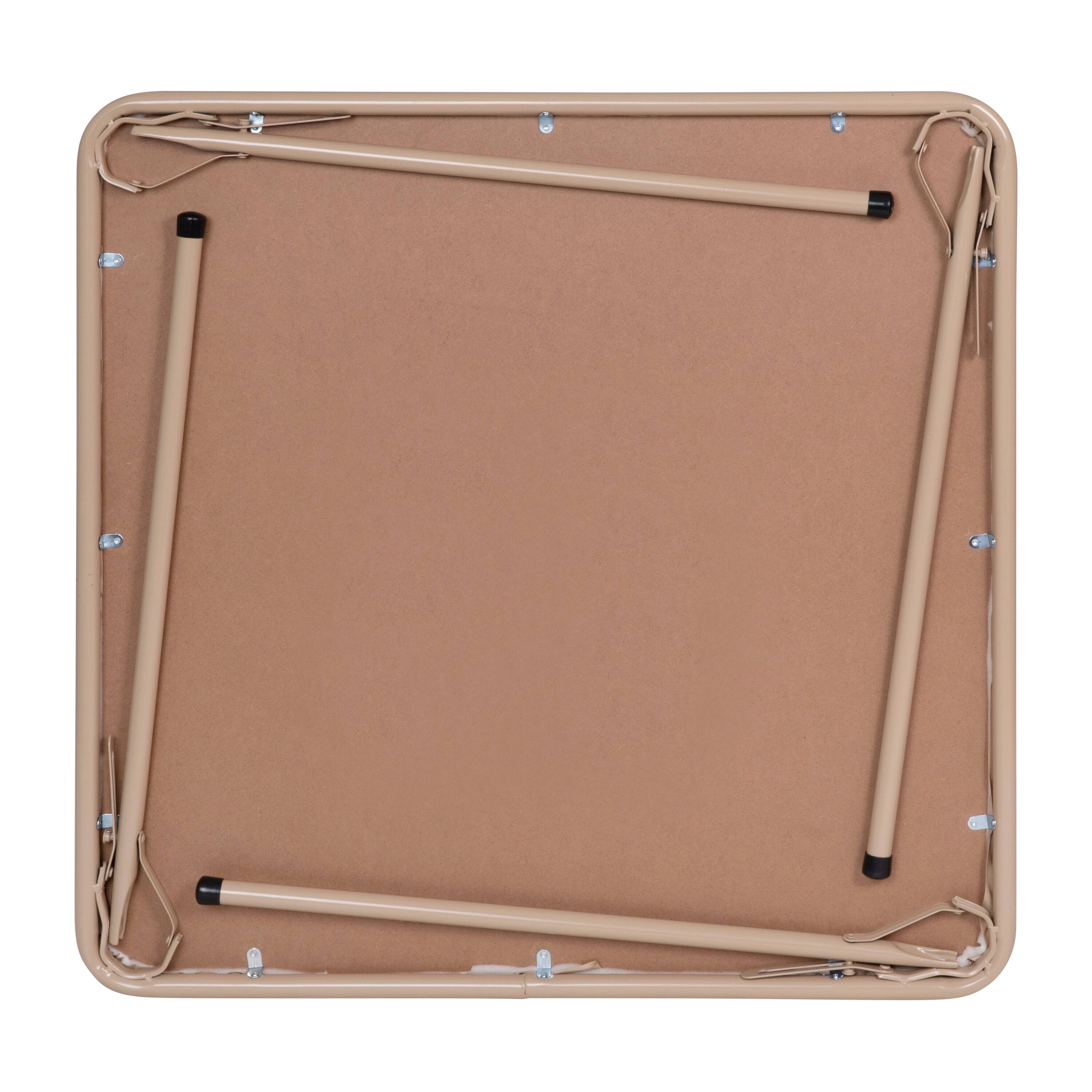 Alt View 10. Emma + Oliver - 5 Piece Folding Card Table and Chair Set - Tan.