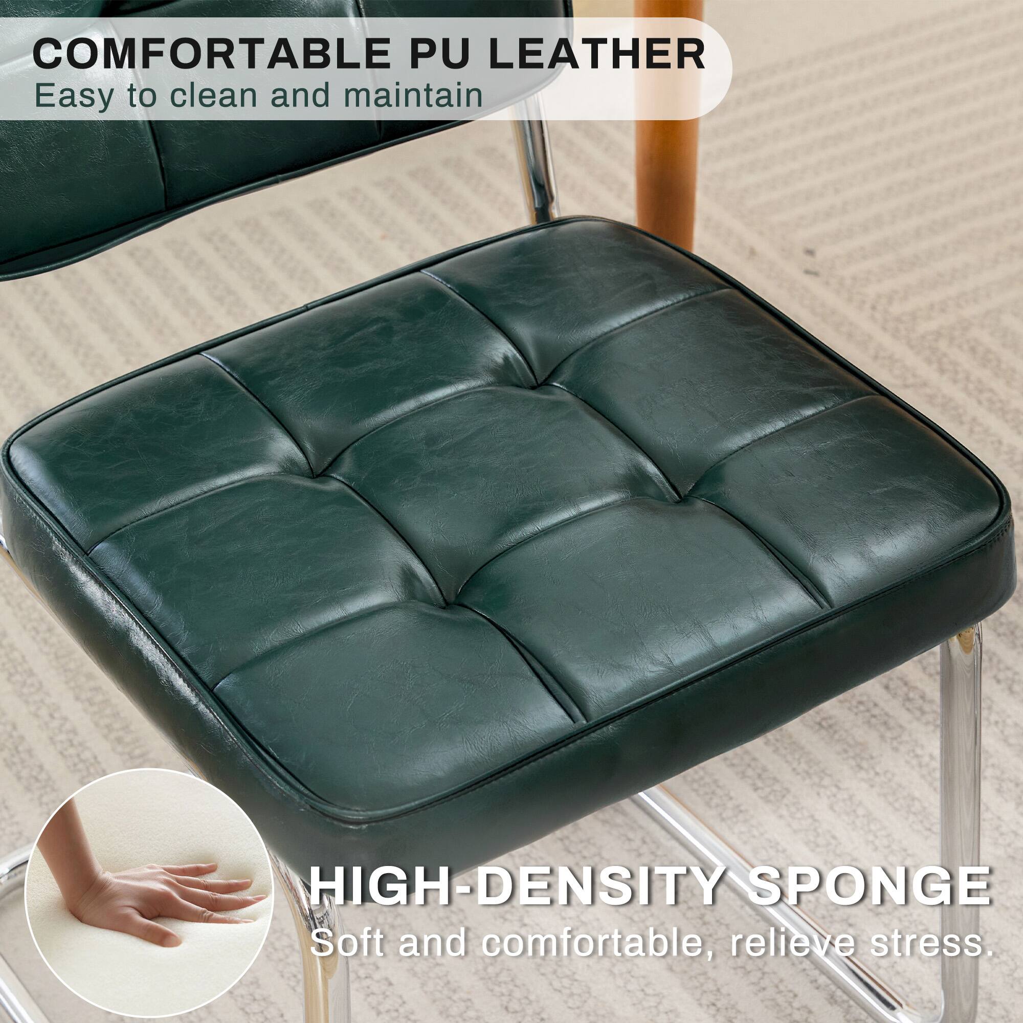 COMFORTABLE PU LEATHER
Easy to clean and maintain

HIGH-DENSITY SPONGE
Soft and comfortable, relieve stress.