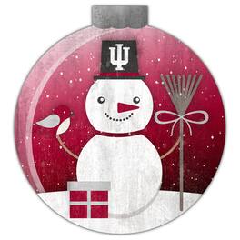 Fan Creations - Indiana Hoosiers 12'' Snow Globe Wall Art - Multicolor