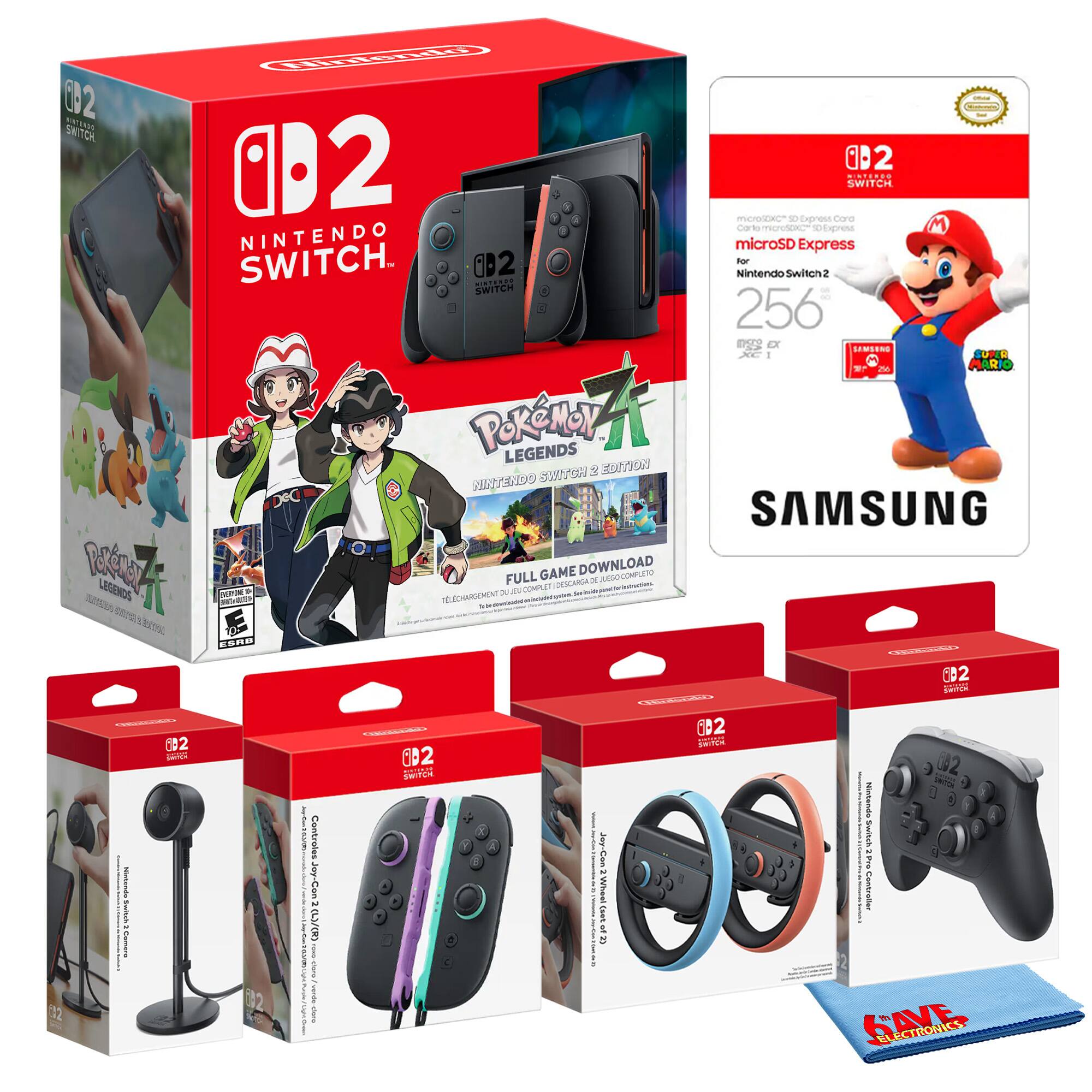 Bundle Switch 2 Pokémon Z A 256GB Pro Controller Camera BEEAJABAB
