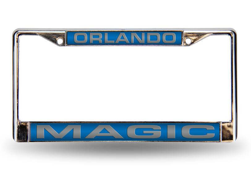 Orlando Magic Chrome Metal License Plate Frame Holder