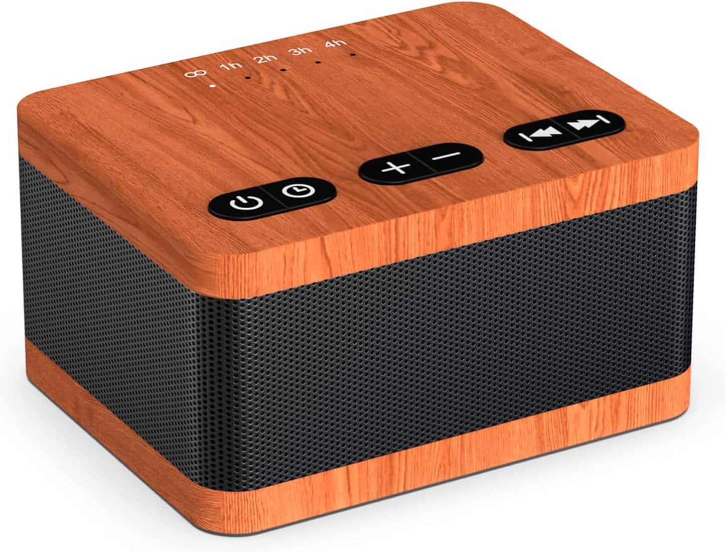 FINEAK - Sound Machine White Noise Machine with 30 Soothing Sounds 36 Levels Volume - Wood Grain