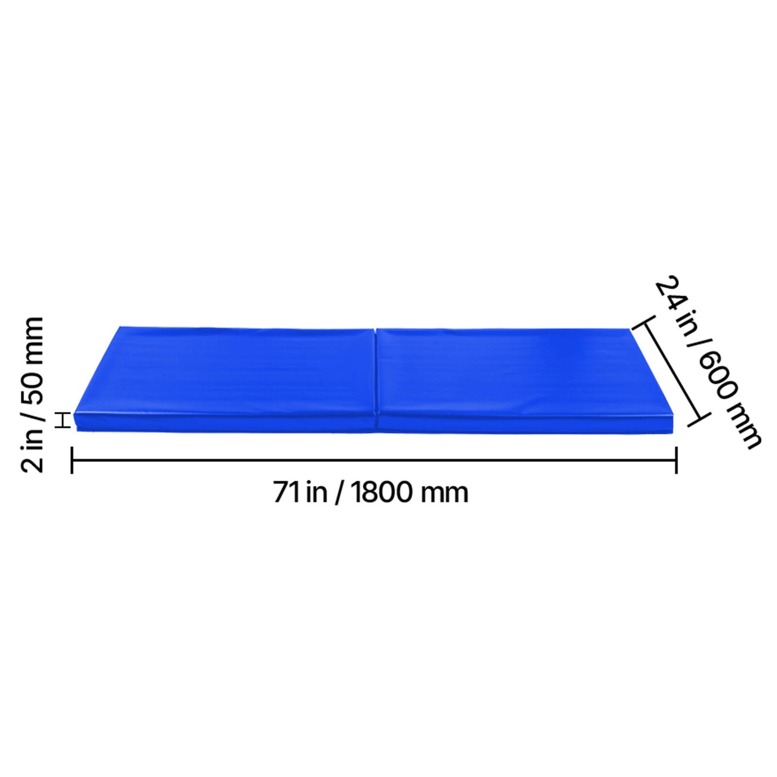 71 in / 1800 mm  
2 in / 50 mm  
24 in / 600 mm