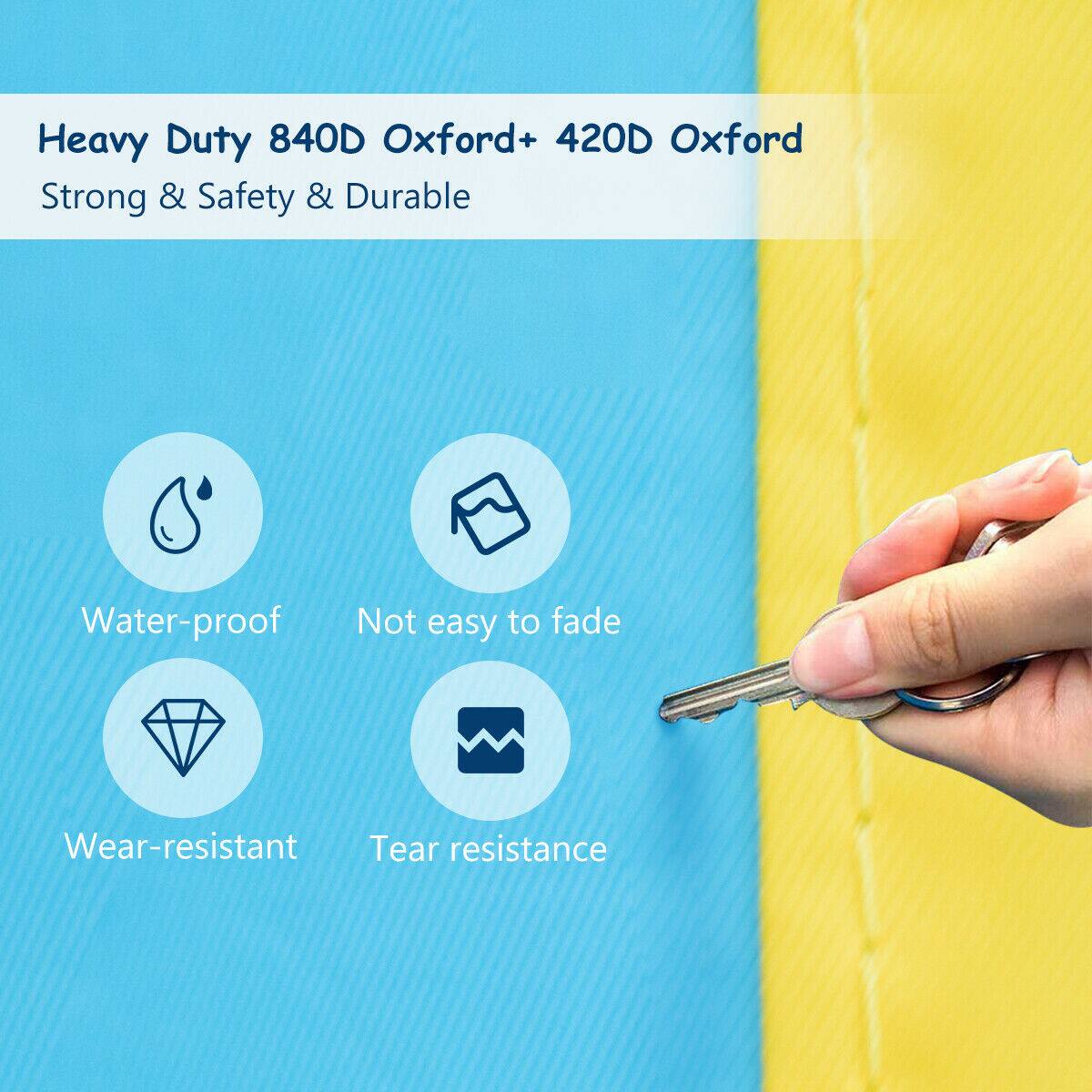 Heavy Duty 840D Oxford+ 420D Oxford Strong & Safety & Durable Water-proof Not easy to fade Wear-resistant Tear resistance