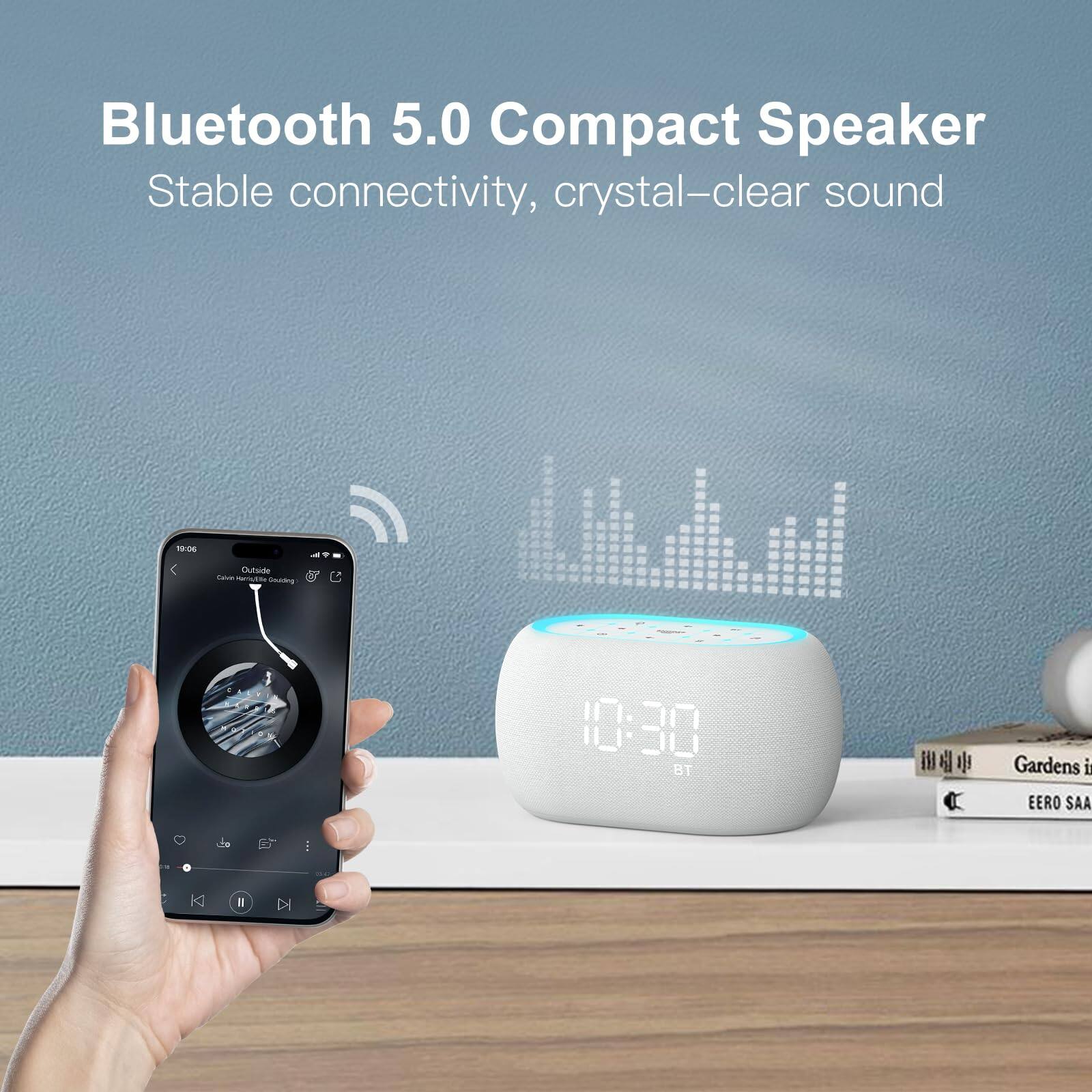 Bluetooth 5.0 Compact Speaker  
Stable connectivity, crystal-clear sound  

10:30  

Gardens in  
EERO SAA