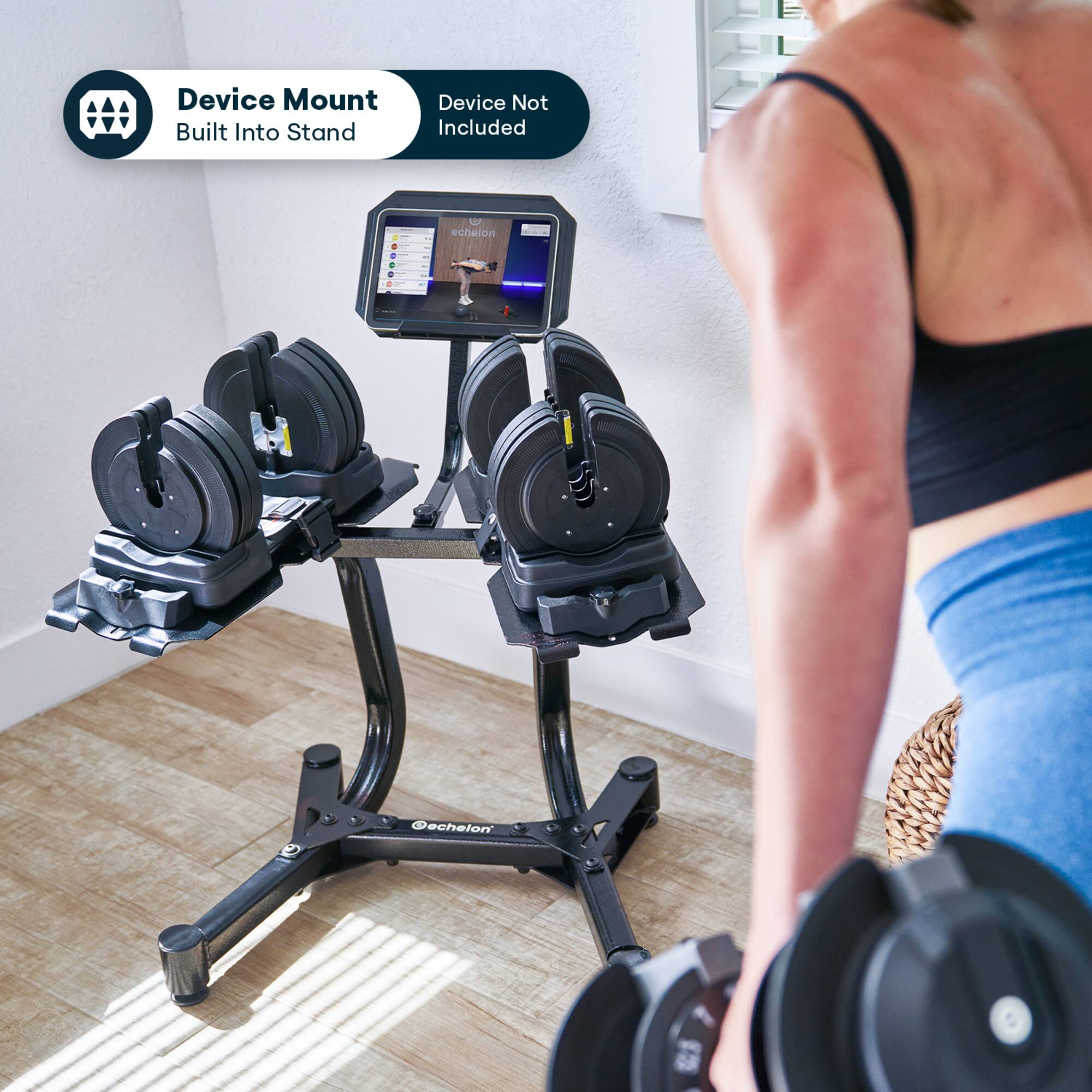 Device Mount  
Built Into Stand  
Device Not Included  

echelon