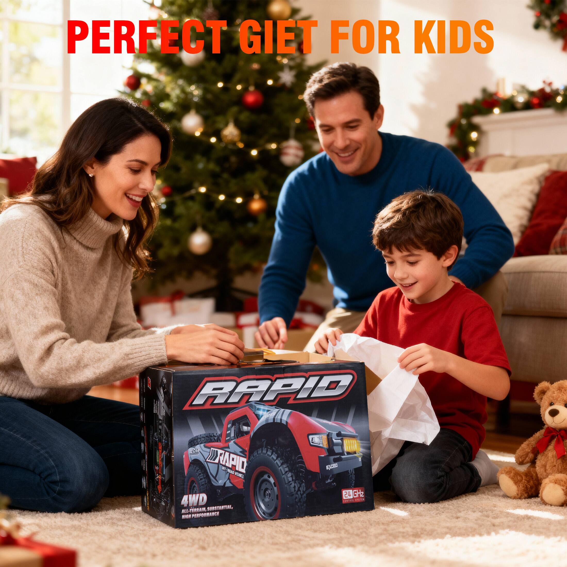 PERFECT GIFT FOR KIDS

RAPID

4WD
ALL-TERRAIN, DURASTARIAL, HIGH PERFORMANCE

2.4 GHz