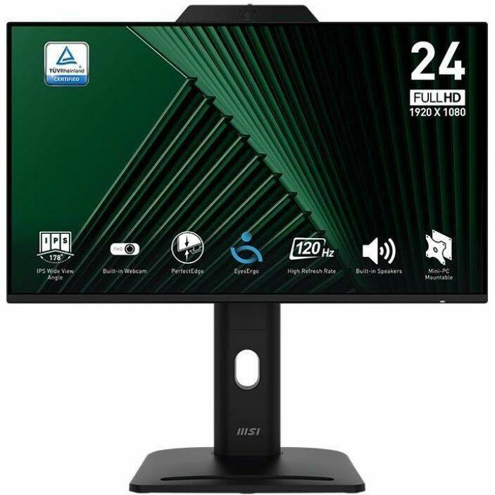 TUVRheinland CERTIFIED

24 FULLHD 1920 X 1080

IPS Wide View Angle 178°

Built-in Webcam

PerfectEdge

EyesErgo

120 Hz High Refresh Rate

Built-in Speakers

Mini-PC Mountable