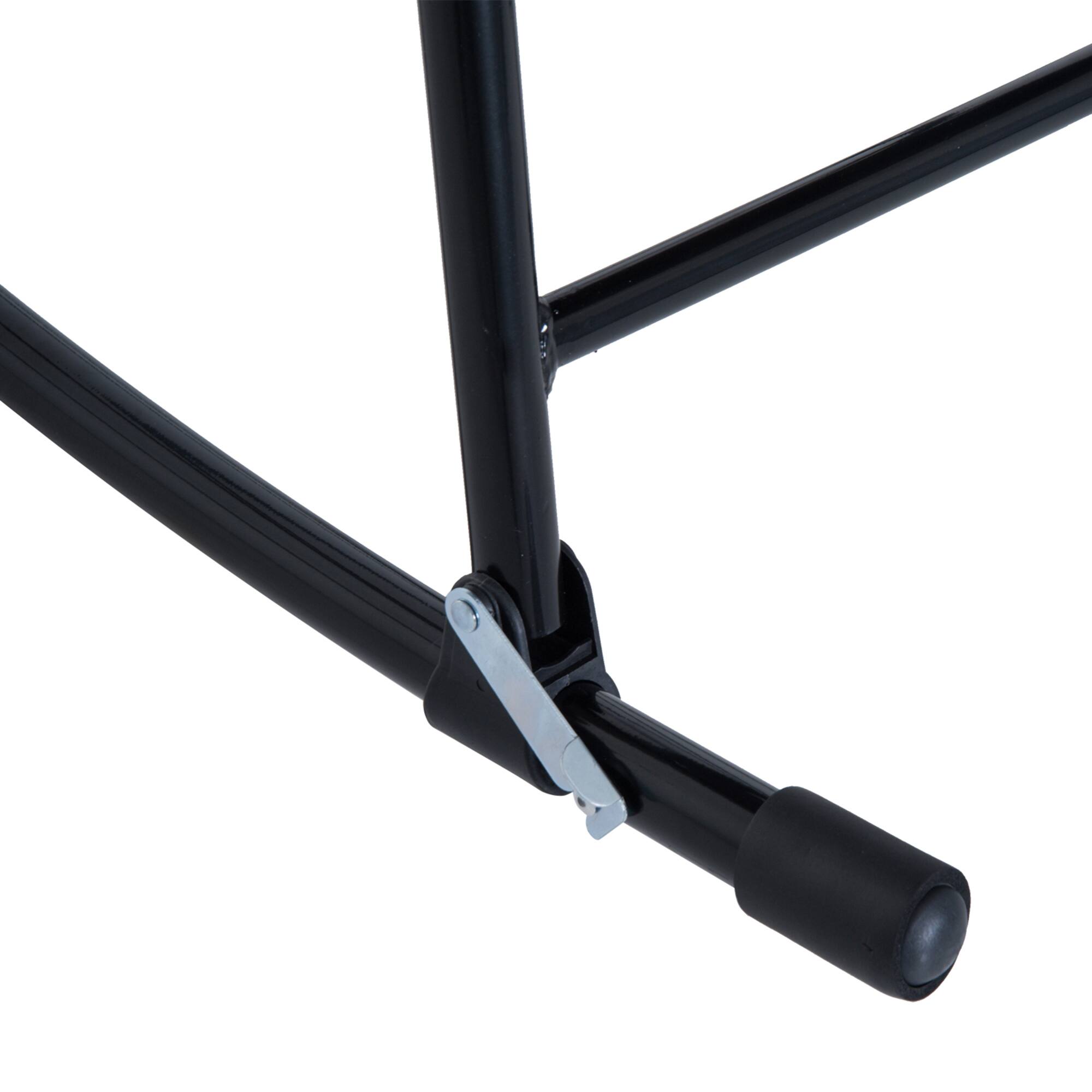 Alt View 4. Outsunny - 2 Piece Outdoor Patio Furniture Set with 2 Folding Padded Rocking Chairs, Bistro Style for Porch, Camping, Balcony - Navy Blue.