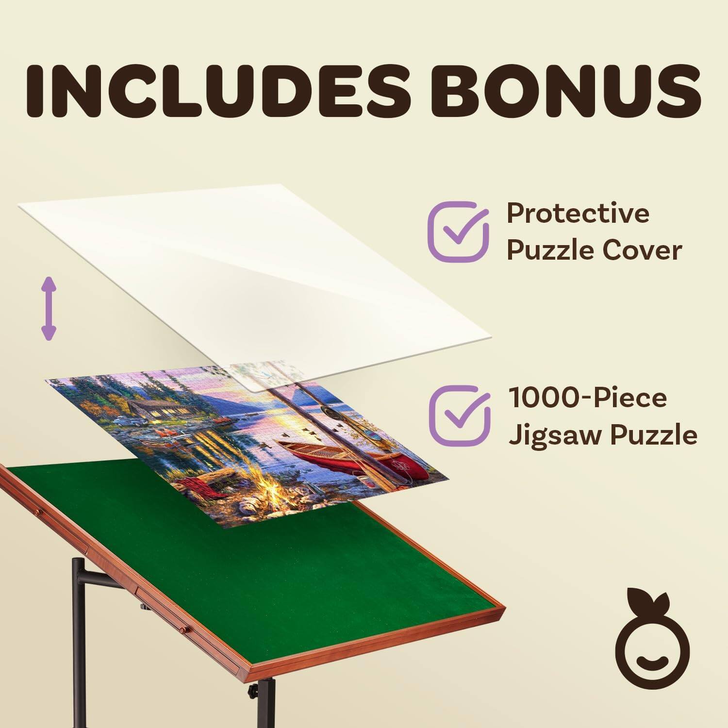 INCLUDES BONUS  
Protective Puzzle Cover  
1000-Piece Jigsaw Puzzle
