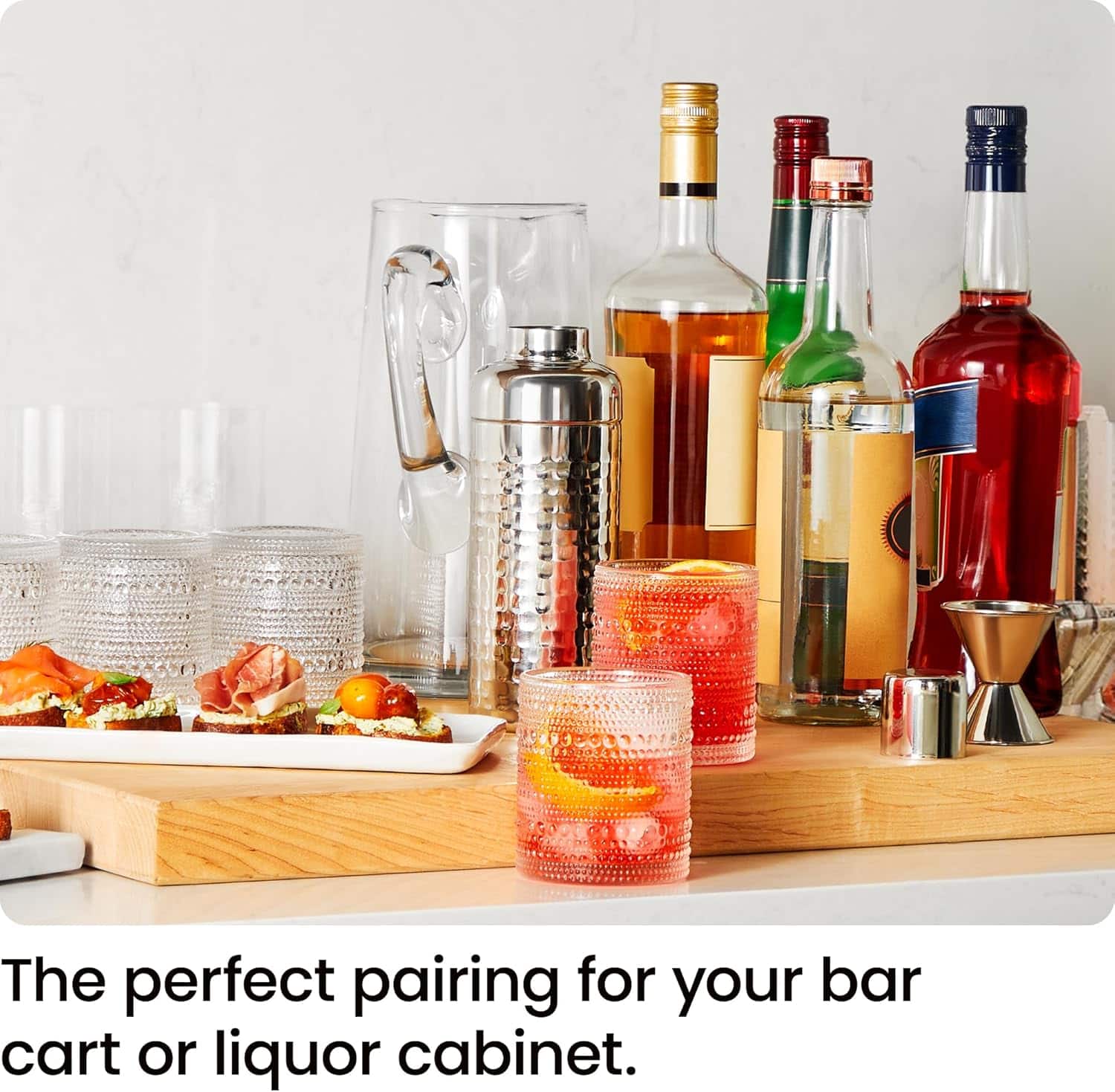 The perfect pairing for your bar cart or liquor cabinet.