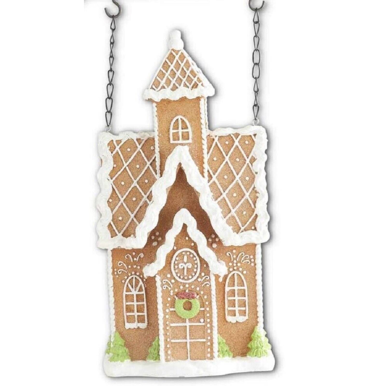 K&K Interiors - Frosted Gingerbread House Christmas Arrow Replacement Sign 13 inch - Arrow Sold Separately - Brown price history on PriceWatchPro