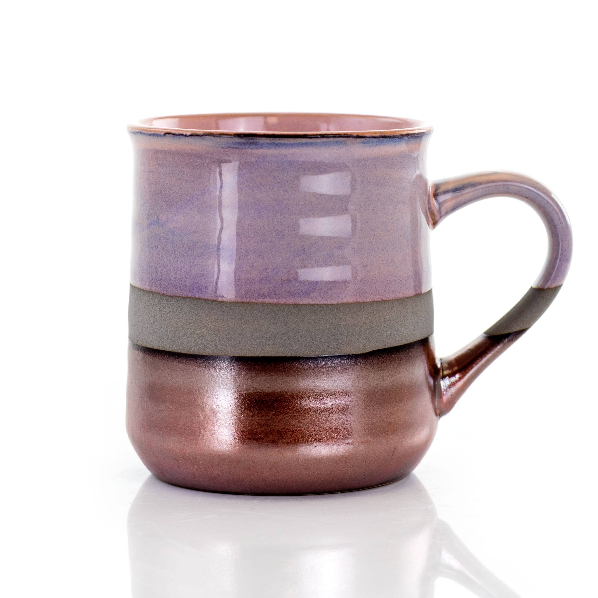 Alt View 7. Gibson - Gibson Home Copper Tonal 4 Piece 18 Ounce Round Stoneware Mug Set in Assorted Colors - Assorted.