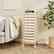 Alt View 1. Costway - Costway 10 Drawer Rolling Storage Cart Scrapbook Paper Office School Organizer - White.