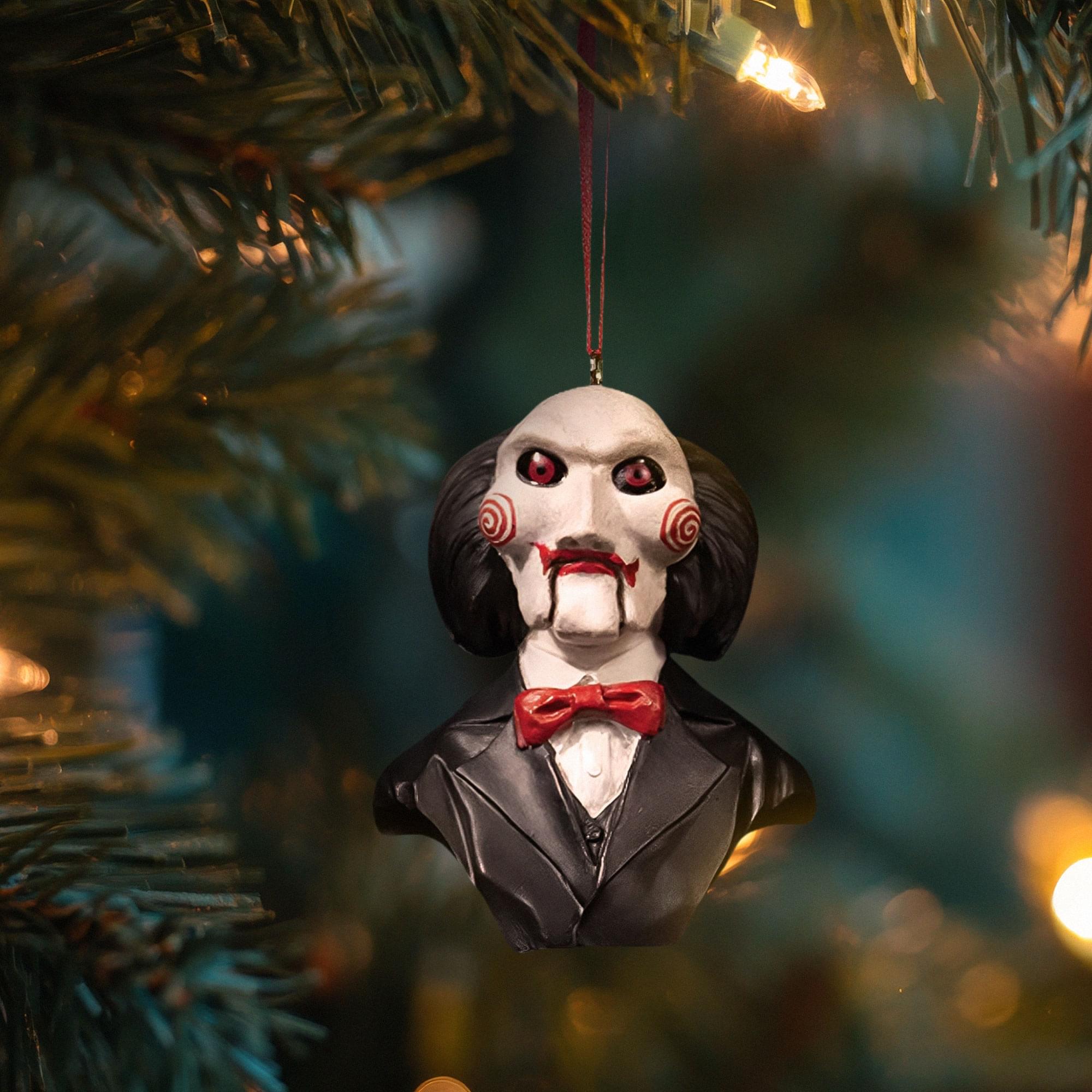 Alt View 3. Trick or Treat Studios - SAW Holiday Horrors Ornament | Billy Puppet - Black.