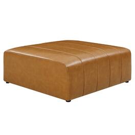 Bartlett Vegan Leather Ottoman by Modway - Tan