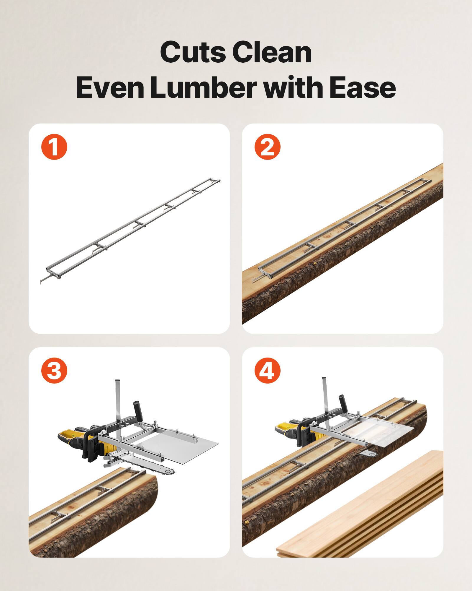 Cuts Clean Even Lumber with Ease

1  
2  
3  
4
