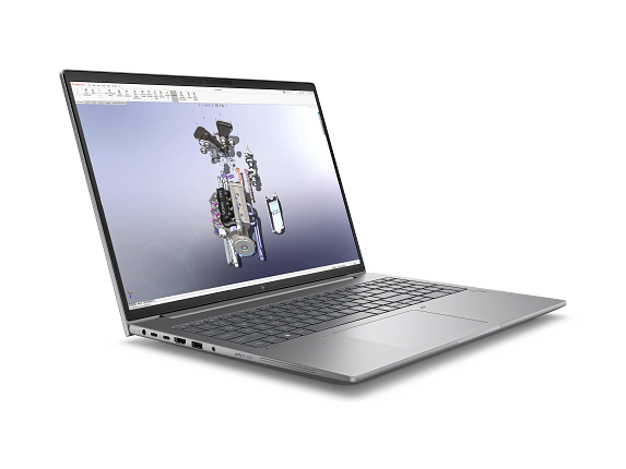 Alt View 3. HP - HP ZBook X G1i 16 Mobile Workstation PC Touch with 3 Yr Warranty & Wolf Pro Security - C44ZJUA#ABA - Black.
