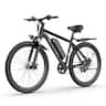 Blutron - EB550S 500W Mountain Ebike with 60 Mile Max Range and 20 MPH Max Speed - one size - Black