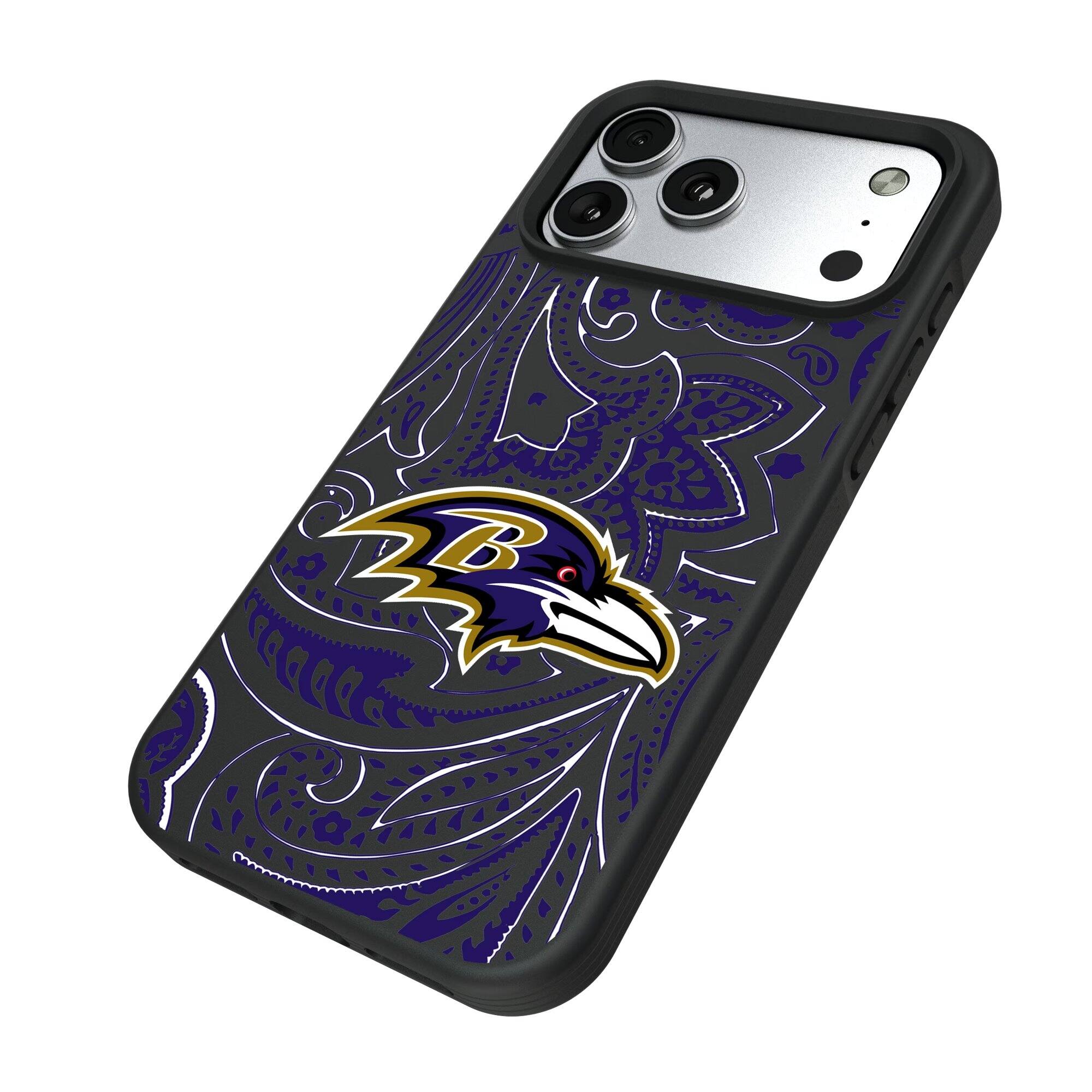 Alt View 1. Keyscaper - Baltimore Ravens Bump Case with 8.2ft Drop Protection - 15 - Multicolor.