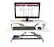 Alt View 12. Victor - Compact Height Adjustable Standing Desk Convertor with Keyboard Tray - White.