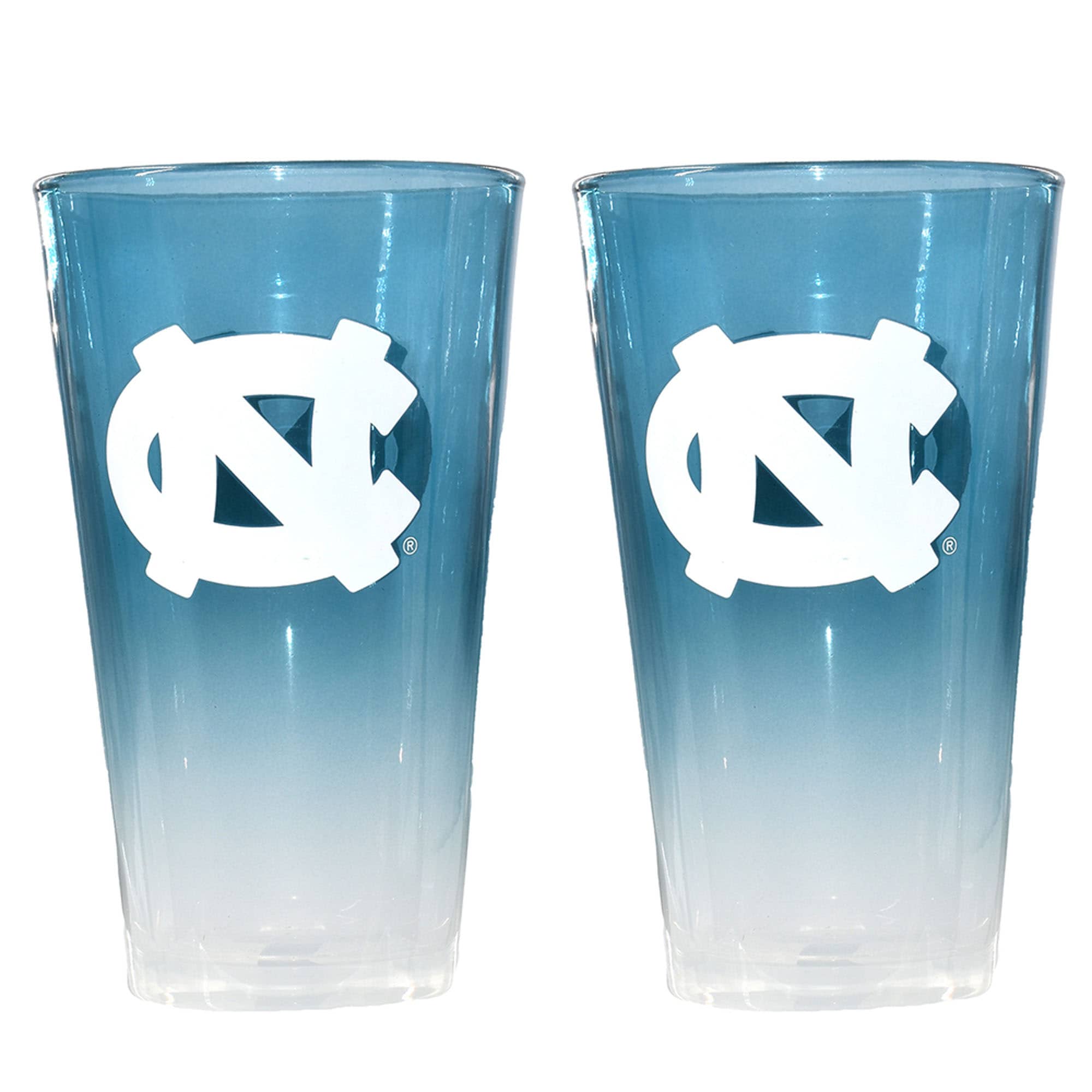The Memory Company - North Carolina Tar Heels Two-Pack 16oz. Ombre Pint Glass Set - Multicolor