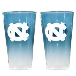 The Memory Company - North Carolina Tar Heels Two-Pack 16oz. Ombre Pint Glass Set - Multicolor
