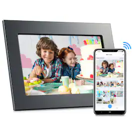 eco4life - 10.1" WiFi Digital Photo Frame with Elegant Metal Frame