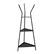 Front. Sauder - Boulevard Cafe Coat Tree With Shelves - Black.