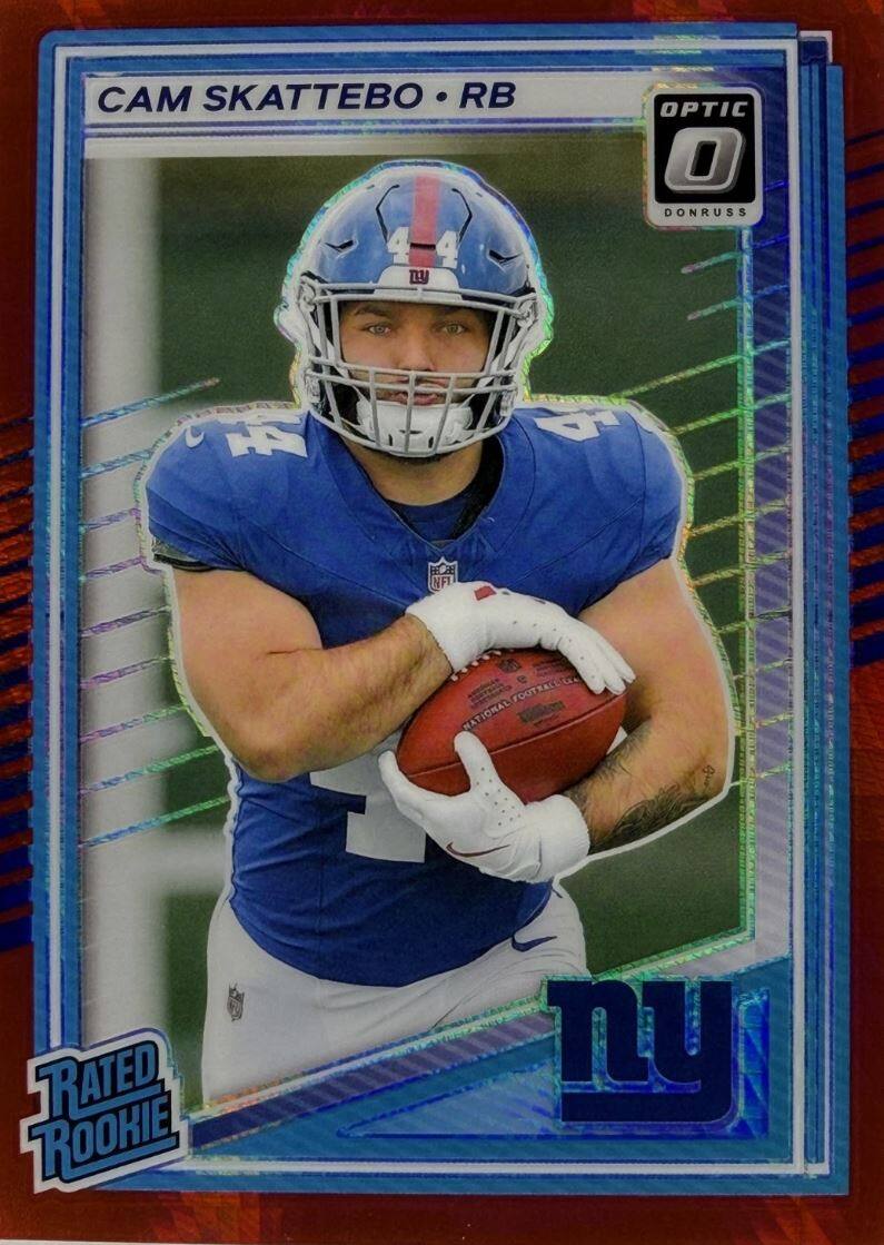 CAM SKATTEBO • RB  
OPTIC 0  
DONRUSS  
RATED ROOKIE