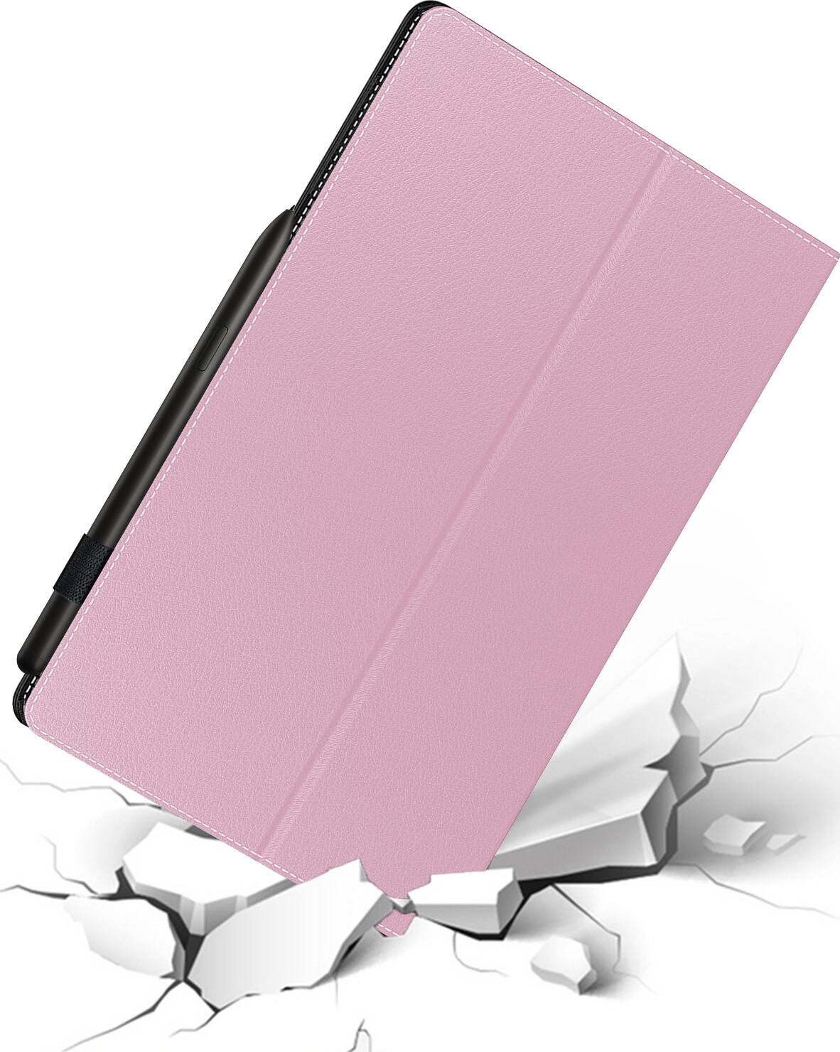 Alt View 16. SaharaCase - Folio Case for Samsung Galaxy Tab S10 Ultra, Tab S9 Ultra, and Tab S8 Ultra - Blush Pink.