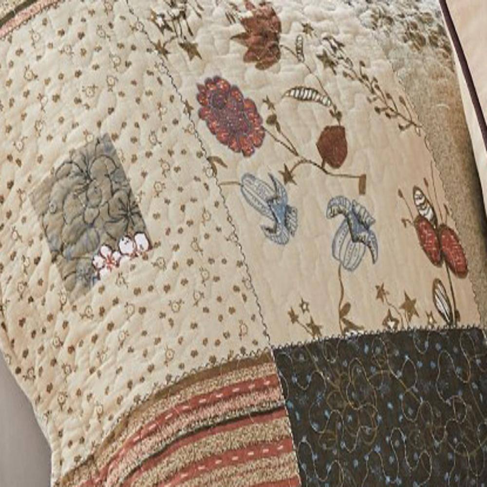 Alt View 3. Greenland Home Fashions - Greenland Home Fashion Sedona Quilt And Pillow Sham Set - 2 - Piece - Twin 68x86", Multi - Multi.