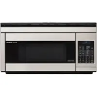 Sharp - 1.1 Cu. Ft. Convection Over-the-Range Microwave with Sensor Cooking - Stainless Steel - Front_Zoom