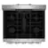 Alt View 2. KitchenAid - 30 in. Wide 5 burners 5.0 cu. ft. Smart Freestanding Gas Range with Convection Cooking Modes - PrintShield Stainless Finish.